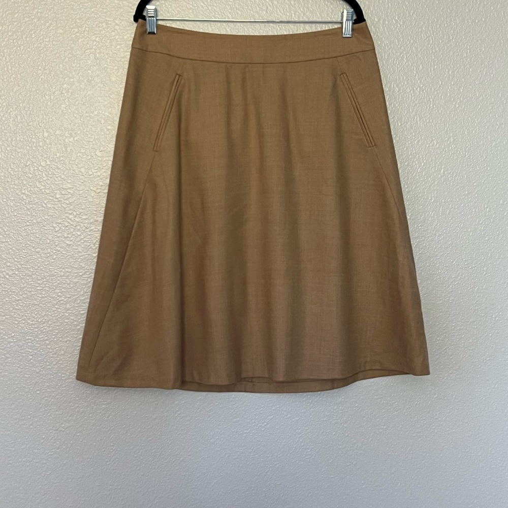 Banana Republic Caramel A-Line wool blend Skirt